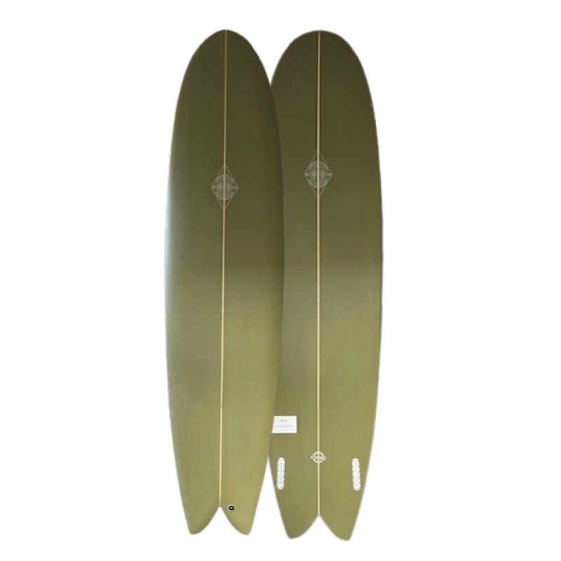 Ellington Round Nose Fish Twin-Green-7’6″