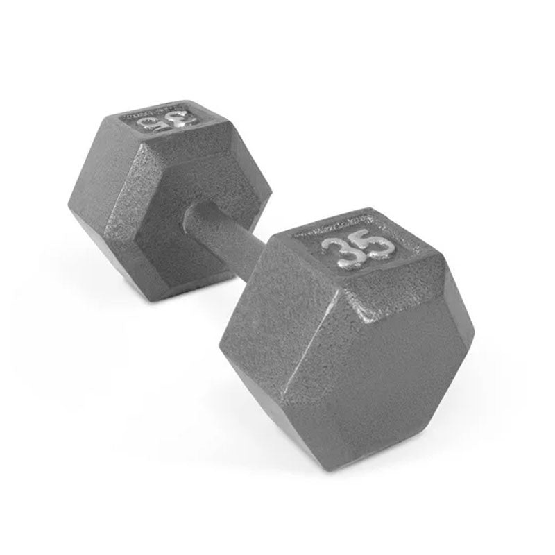WEIDER 35 LB. CAST IRON HEX DUMBBELL – SOLD INDIVIDUALLY